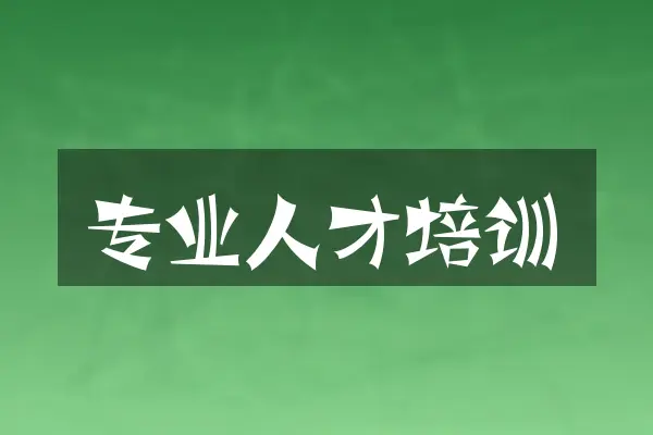 专业人才培训